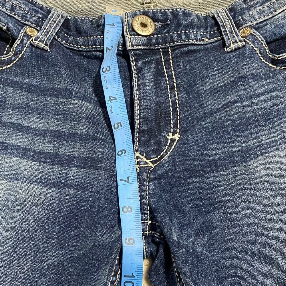 Express Women's Dark Blue Boot Cut Jeans - Picture 13 of 15